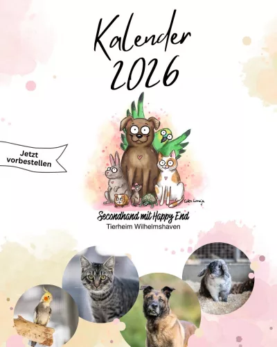 Deckblatt Tierheimkalender 2026